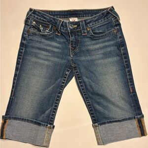 True Religion Dark Blue Women’s Denim Bermuda Shorts